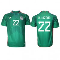 Pánský Fotbalový dres Mexiko Hirving Lozano #22 MS 2022 Domácí Krátký Rukáv